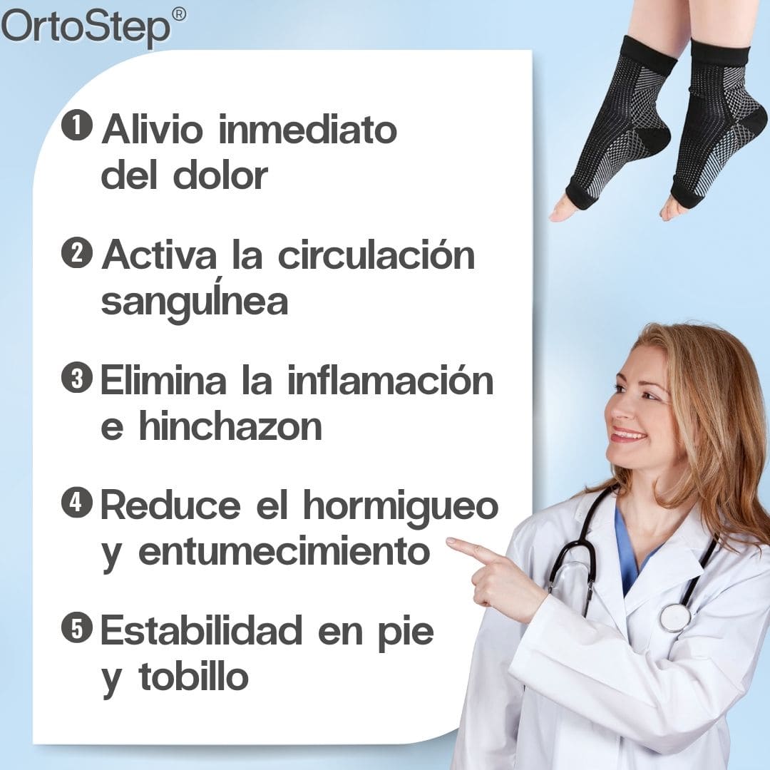 Pack de 3 pares de OrtoStep® (Calcetines de Compresión Ortopédicos)
