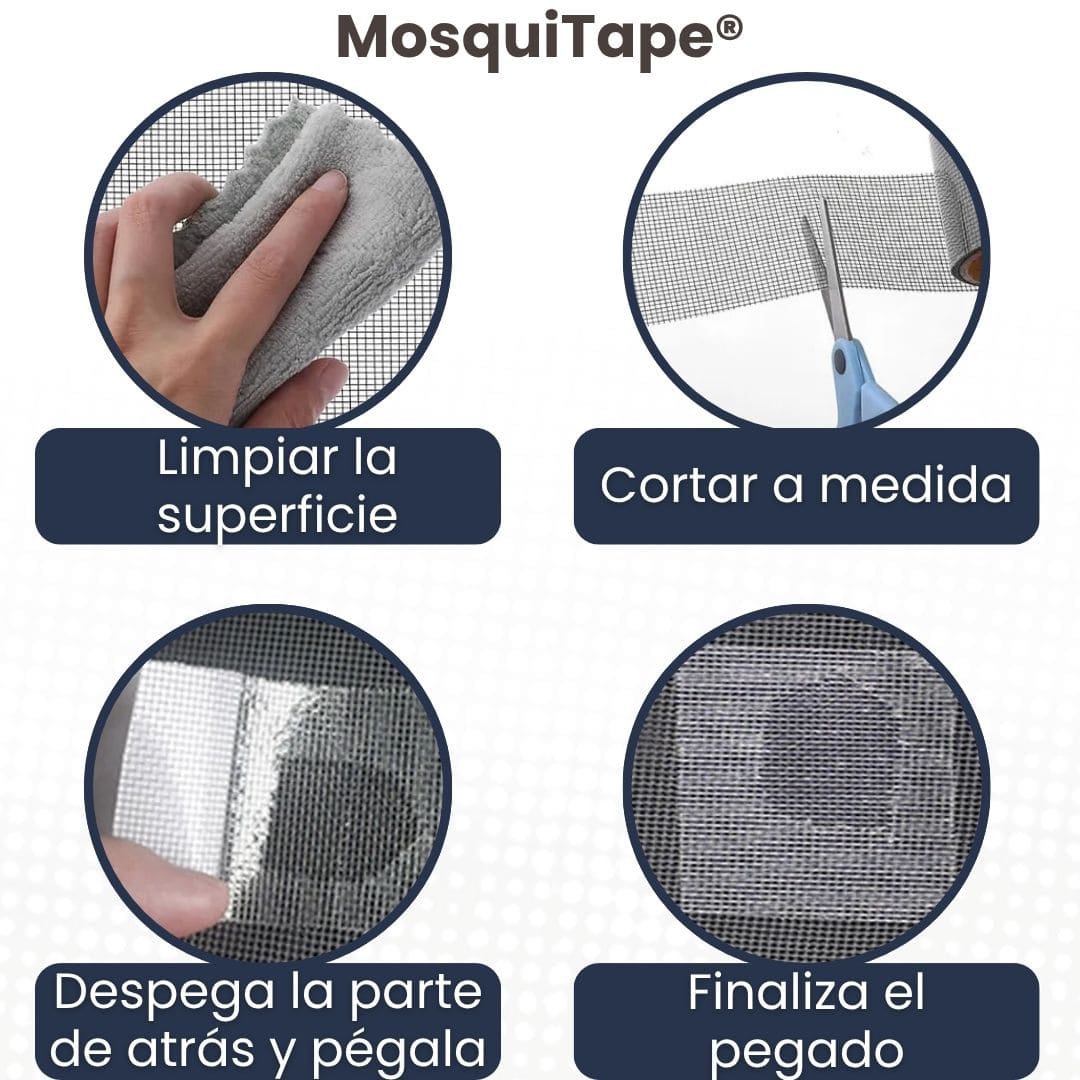 MosquiTape® (Cinta Adherible Para Reparar Mosquitero)