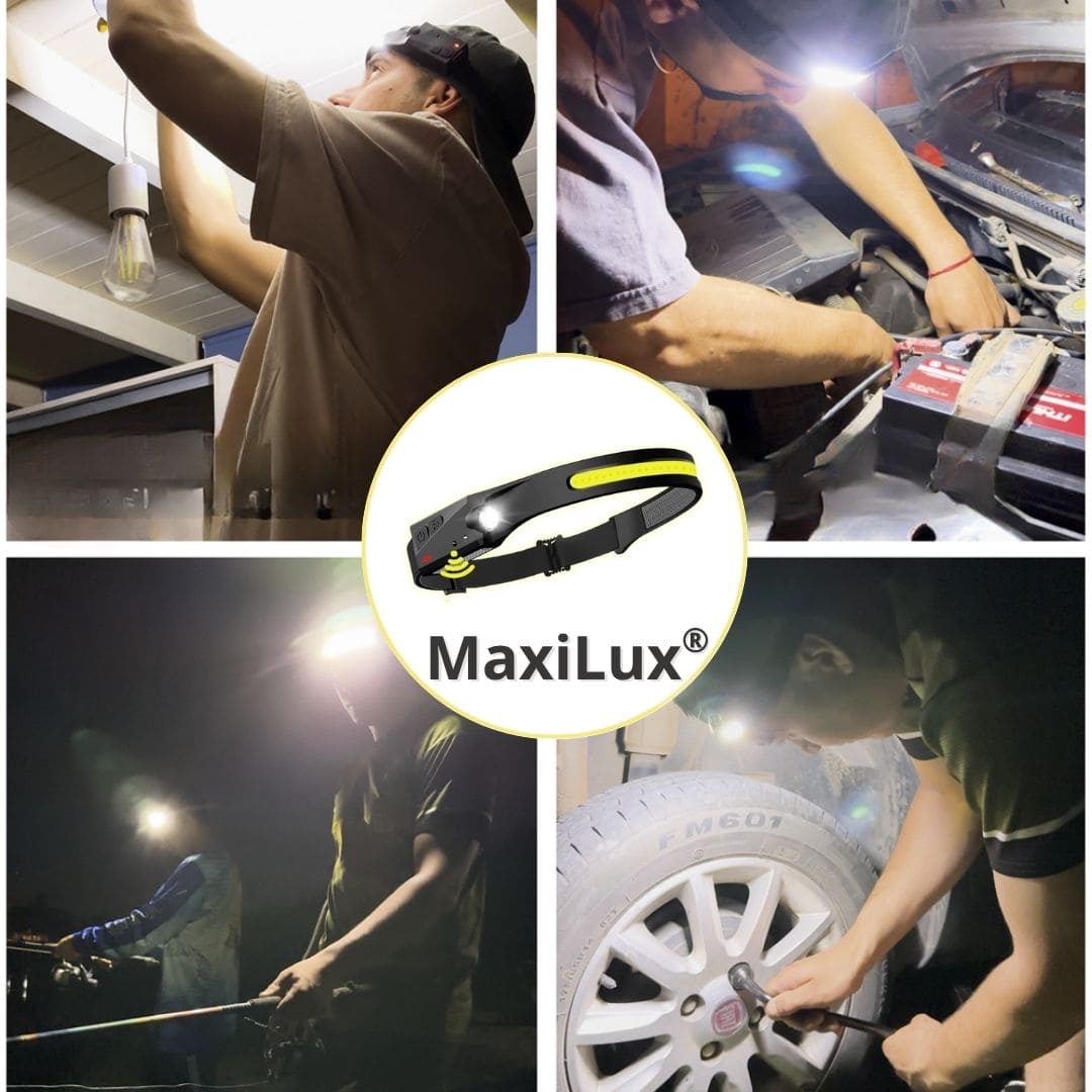 MaxiLux® 2X1 (Lampara De Cabeza Recargable)