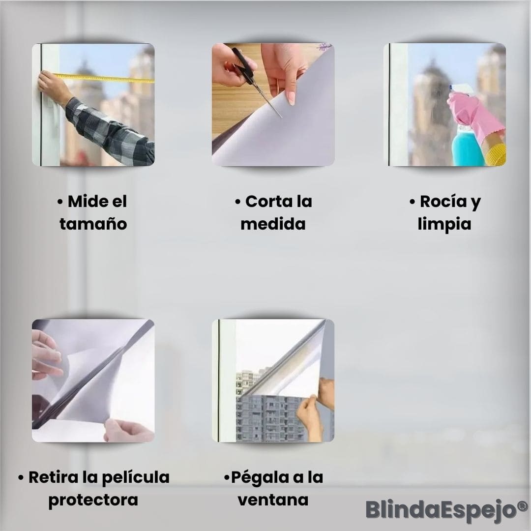 BlindaEspejo® (Película de espejo de privacidad de ventana)