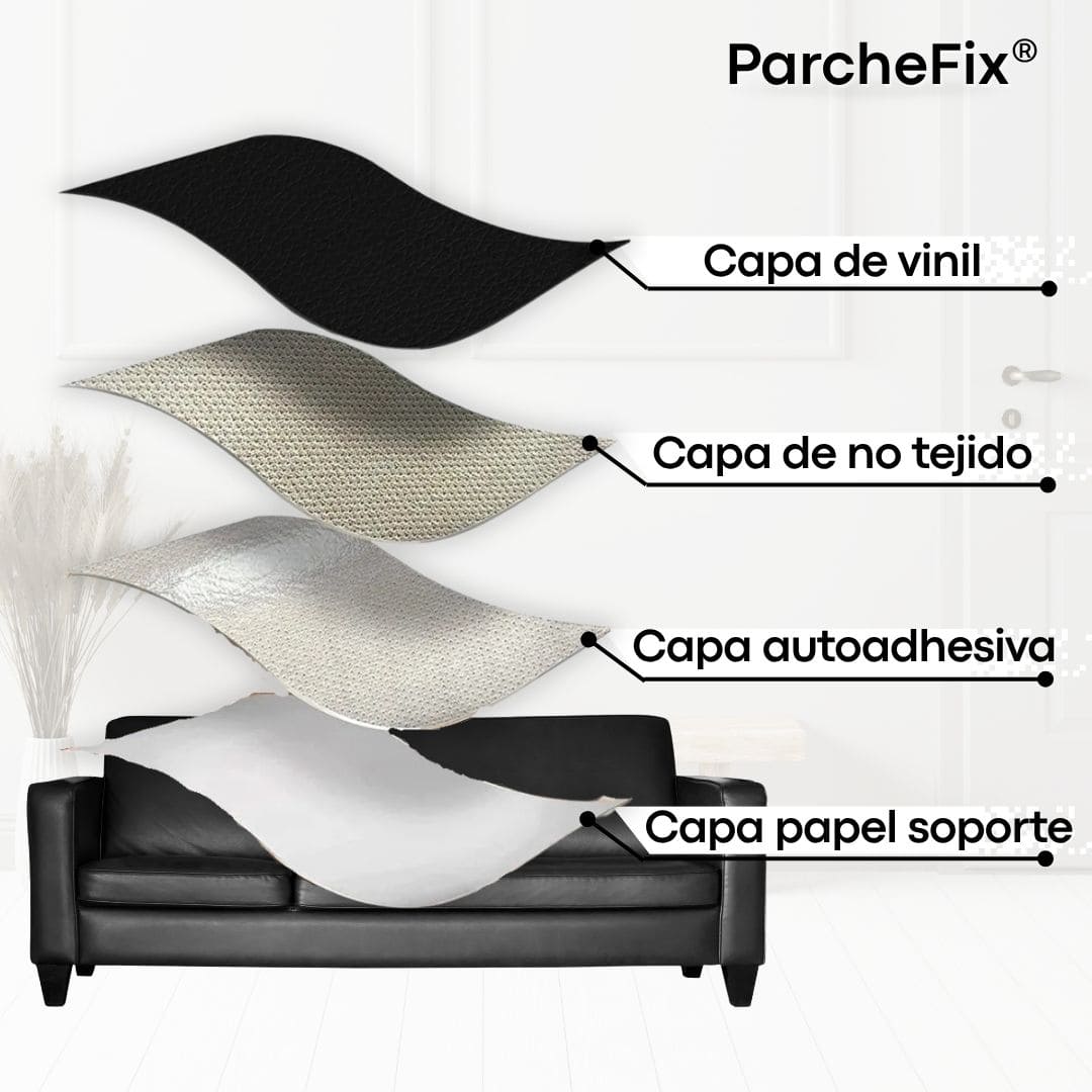 ParcheFix® (Parche de Reparación de Cuero Adherible)