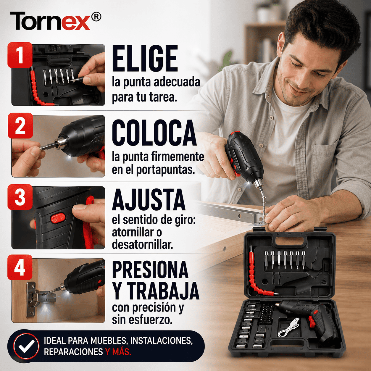 Tornex® (Destornillador eléctrico)