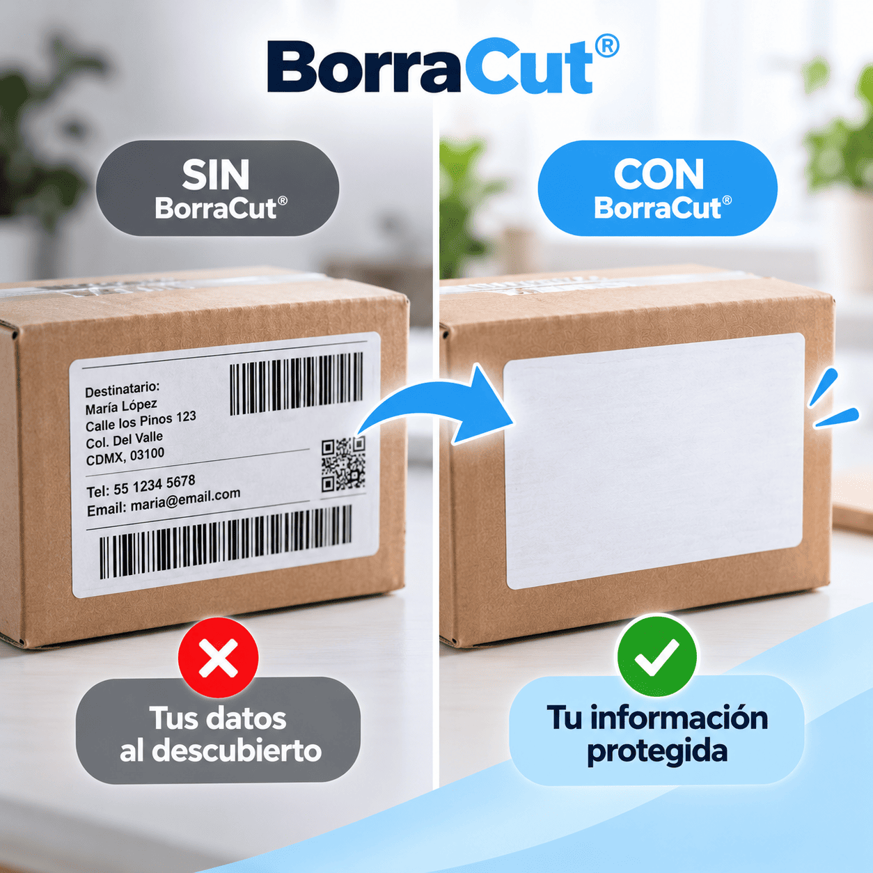 BorraCut® (Borrador Liquido Corrector Papel Térmico Cutter 2 En 1)