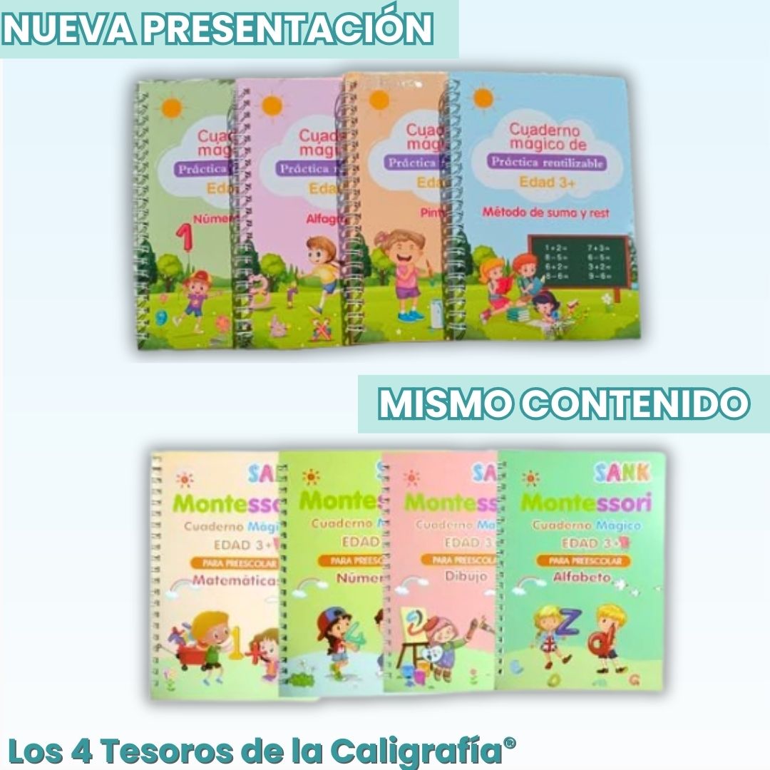 1 KIT LOS 4 TESOROS CALIGRAFIA
