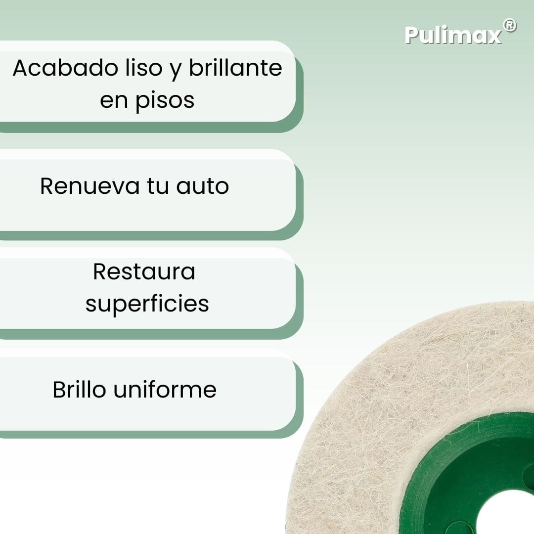 Pulimax® 8PZS (Discos de fieltro de lana)