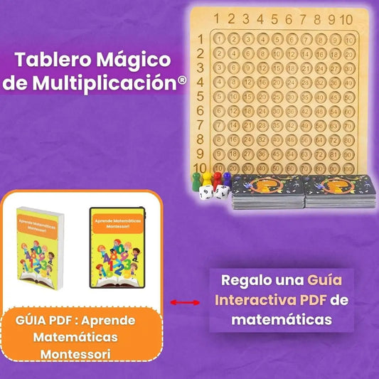 Tablero Mágico de Multiplicación® (Tablero Montessori para niños)
