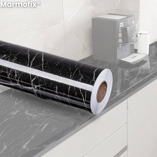 Marmofix® (Papel tapiz mármol negro)