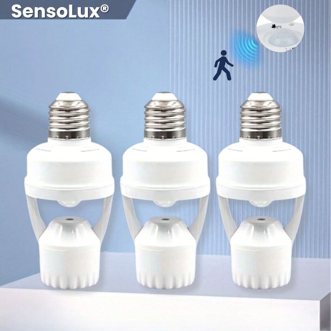 SensoLux® 3Pzs (Socket Con Sensor De Movimiento 360°)