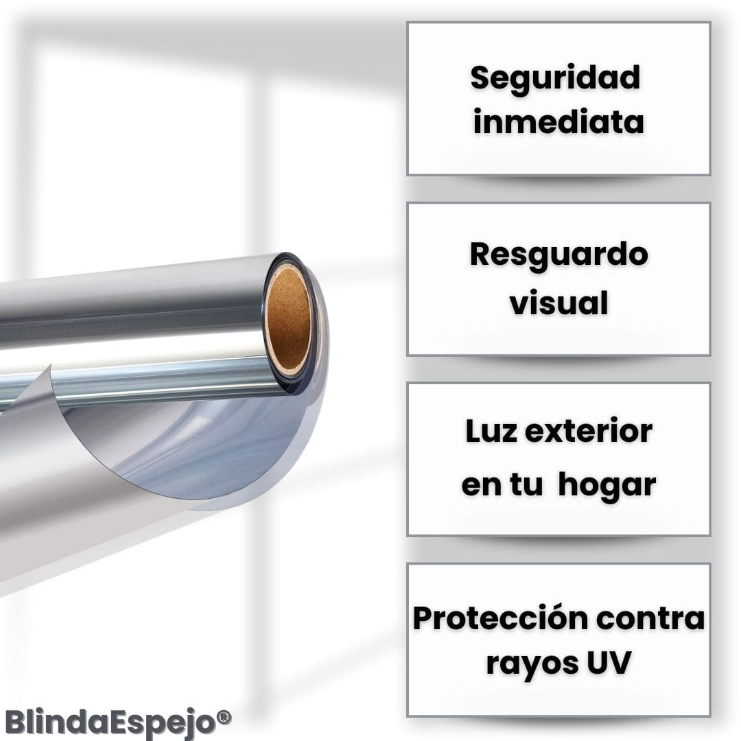BlindaEspejo® (Película de espejo de privacidad de ventana)