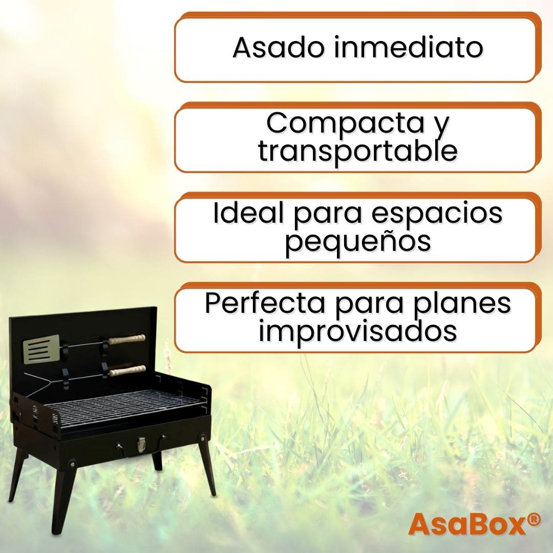 AsaBox® (Parrilla Asador Plegable)