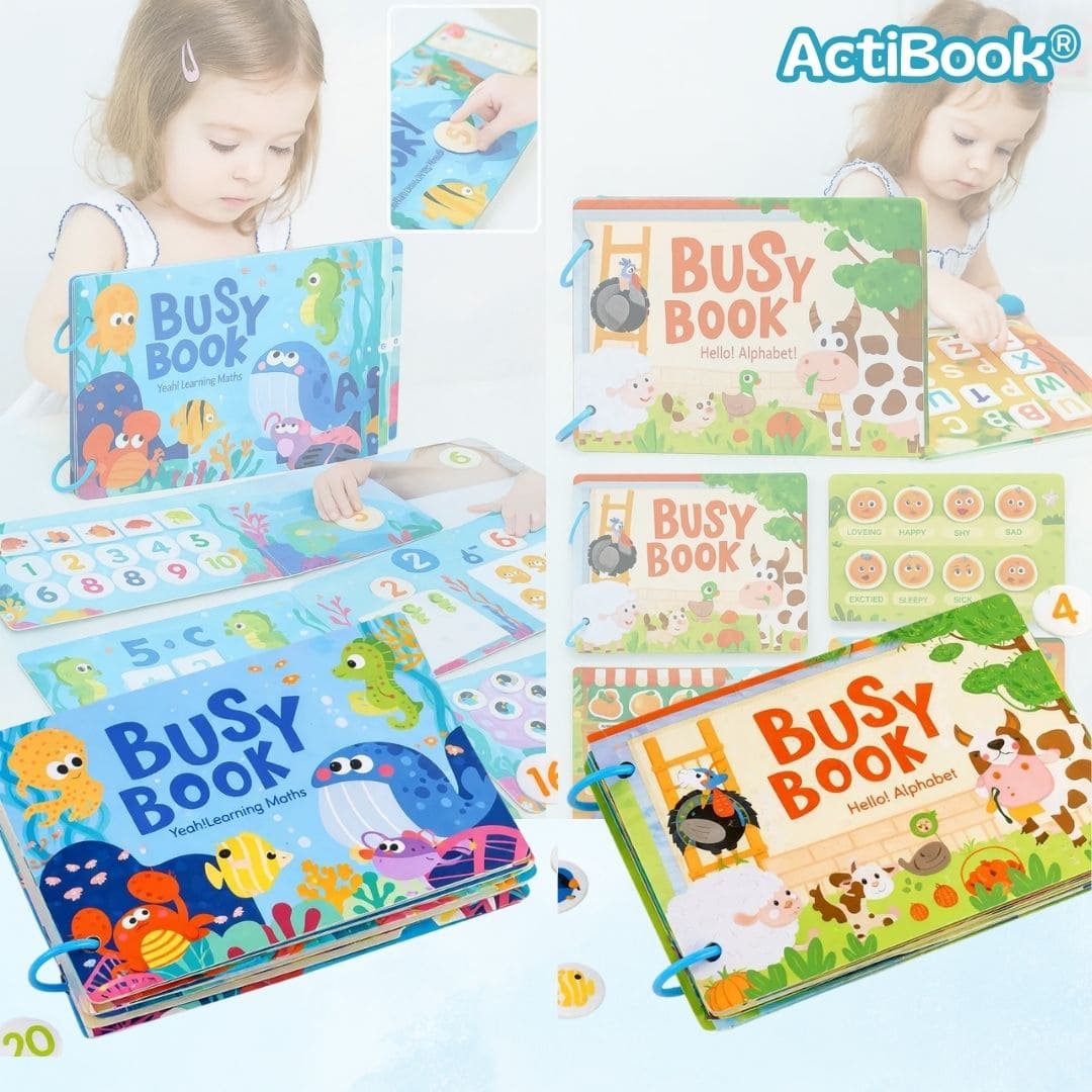 ActiBook® 2X1  (Libro Montessori para niños)