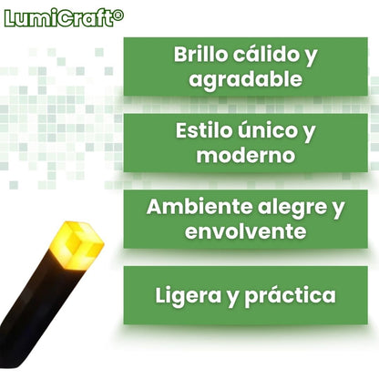 LumiCraft® (Lámpara Recargable Decorativa Minecraft)