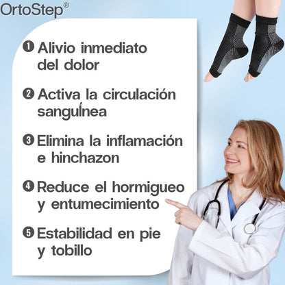 Pack de 3 pares de OrtoStep® (Calcetines de Compresión Ortopédicos)