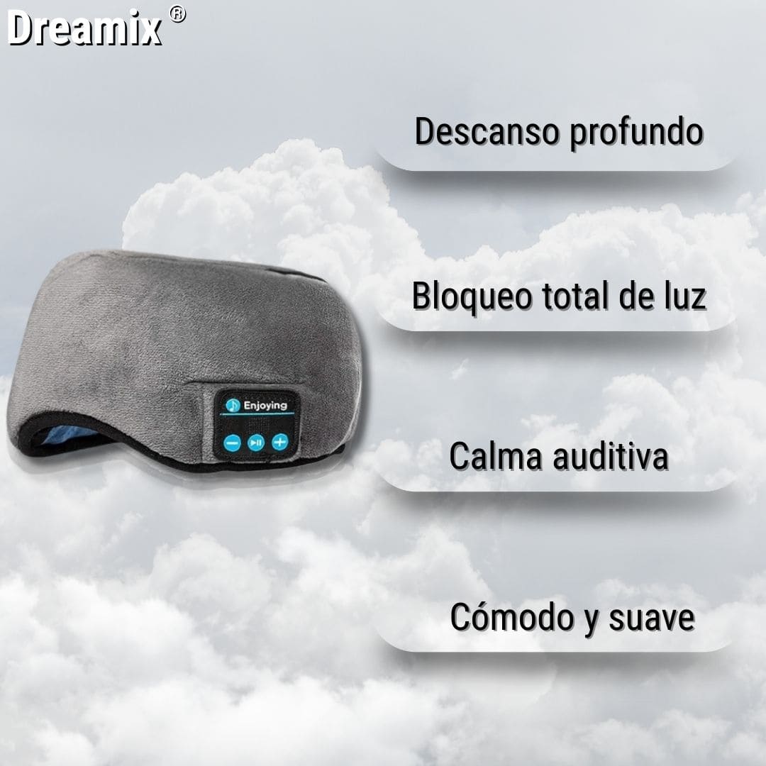 Dreamix® (Antifaz para dormir, con audífonos bluetooth)