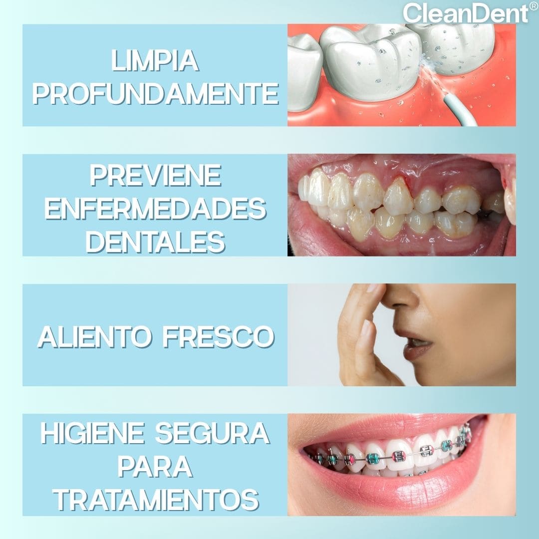CleanDent® (Irrigador Bucal Limpiador de Dientes)