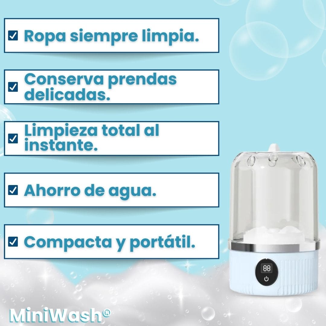 MiniWash® (Mini Lavadora portátil)