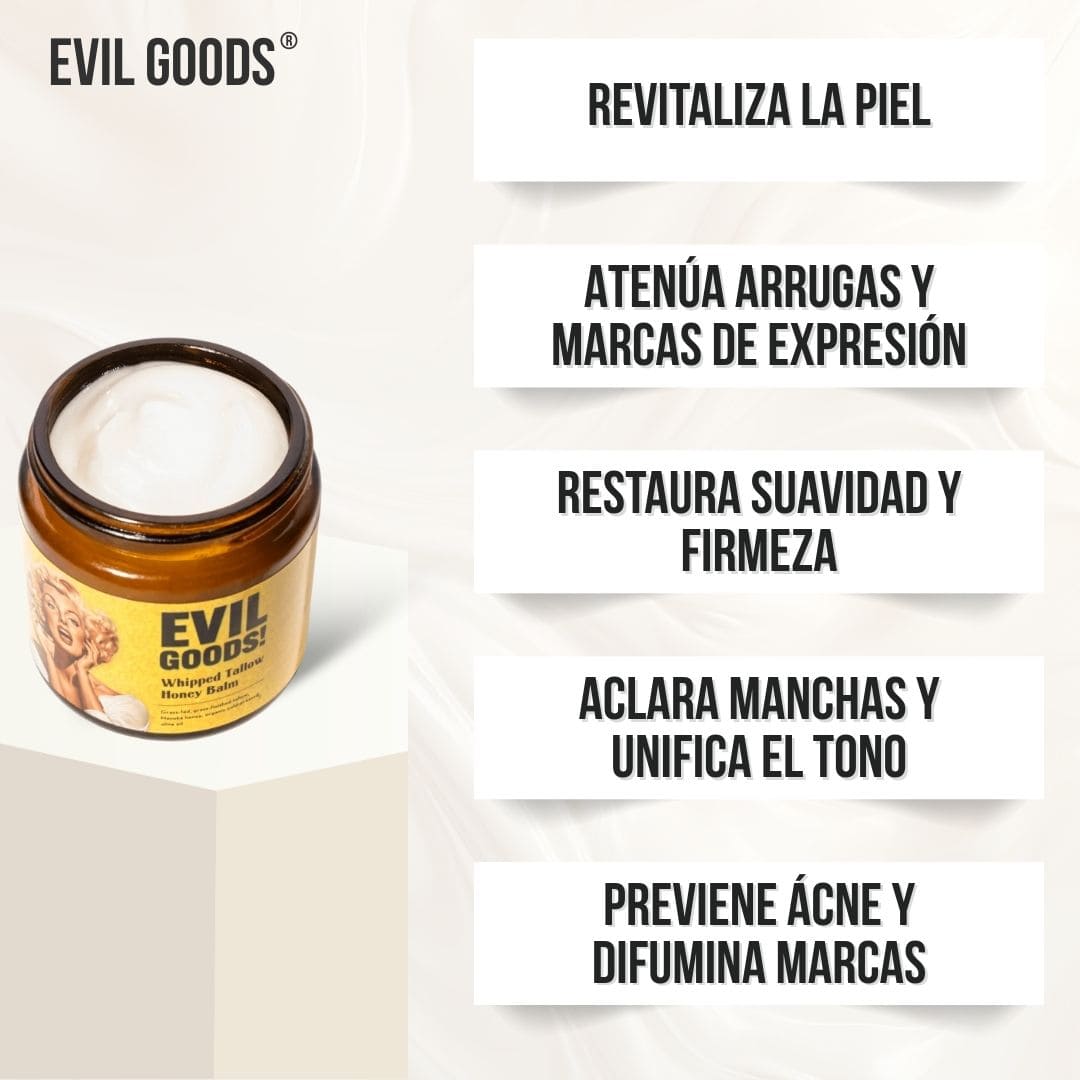 EVIL GOODS® (Bálsamo  facial de sebo de res y miel)