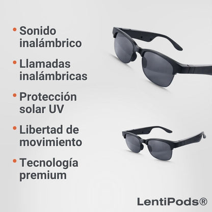 LentiPods® (Gafas De Sol Auriculares Inalámbricos)