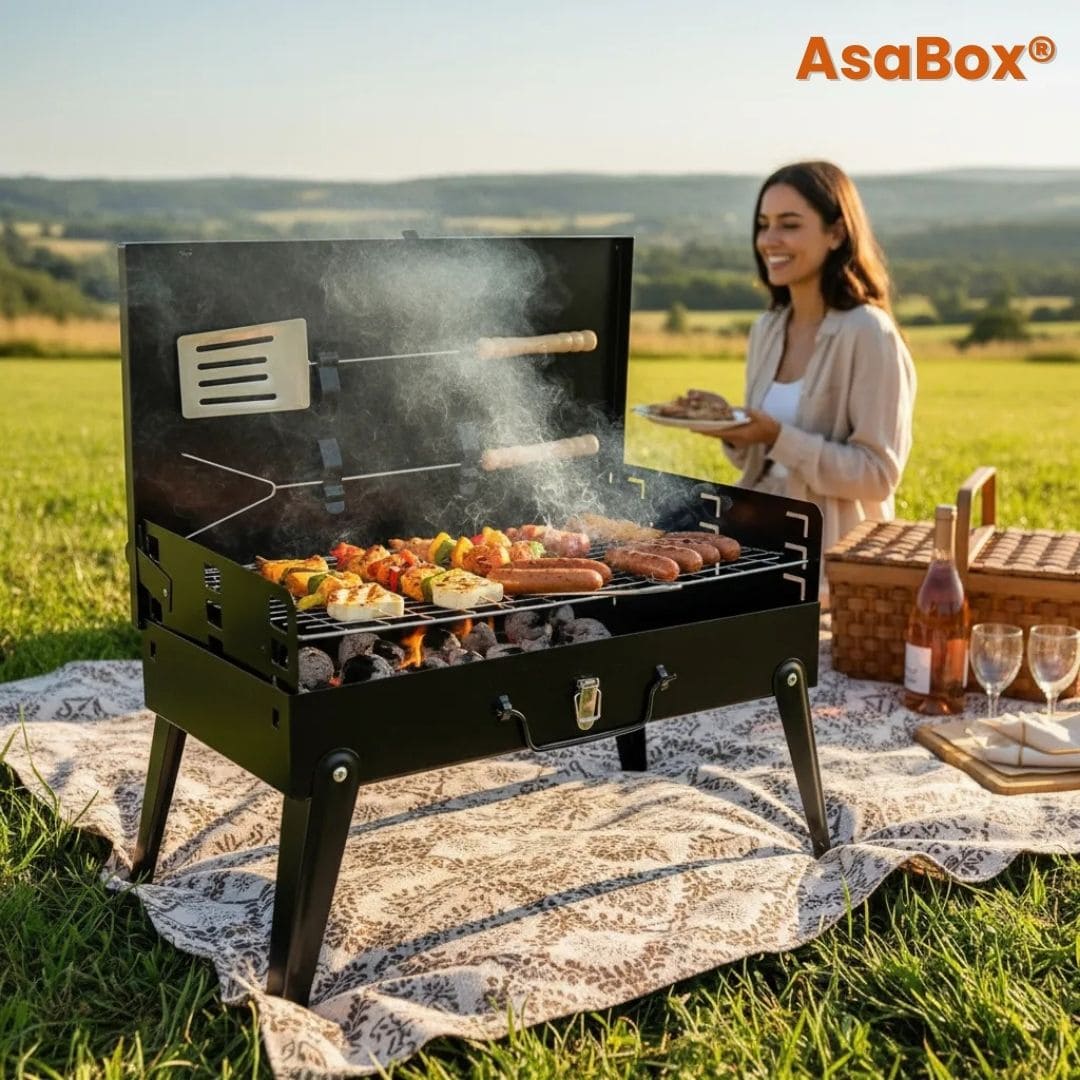 AsaBox® (Parrilla Asador Plegable)