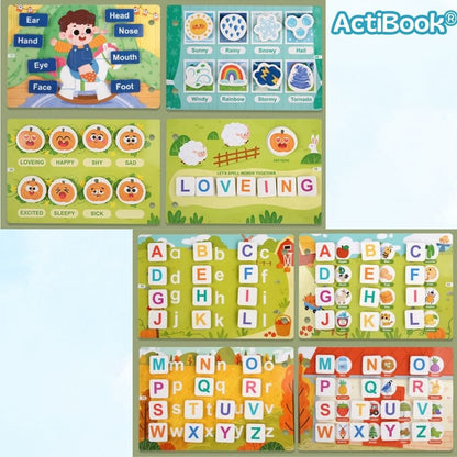 ActiBook® 2X1  (Libro Montessori para niños)