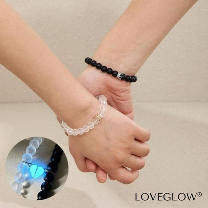 Dúo de LoveGlow® (Brazaletes magnéticos de Corazón luminoso)
