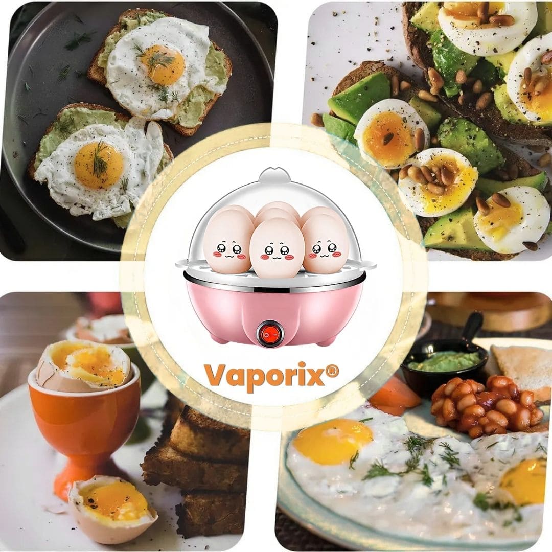 Vaporix® (Vaporera De Verduras Y Hervidor De Huevo eléctrico)