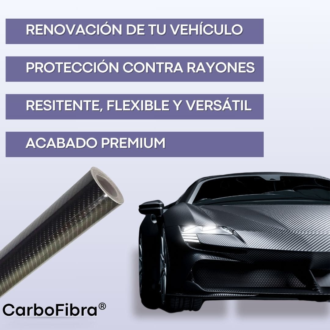 CarboFibra® (Fibra de Carbono, vinil automotriz)
