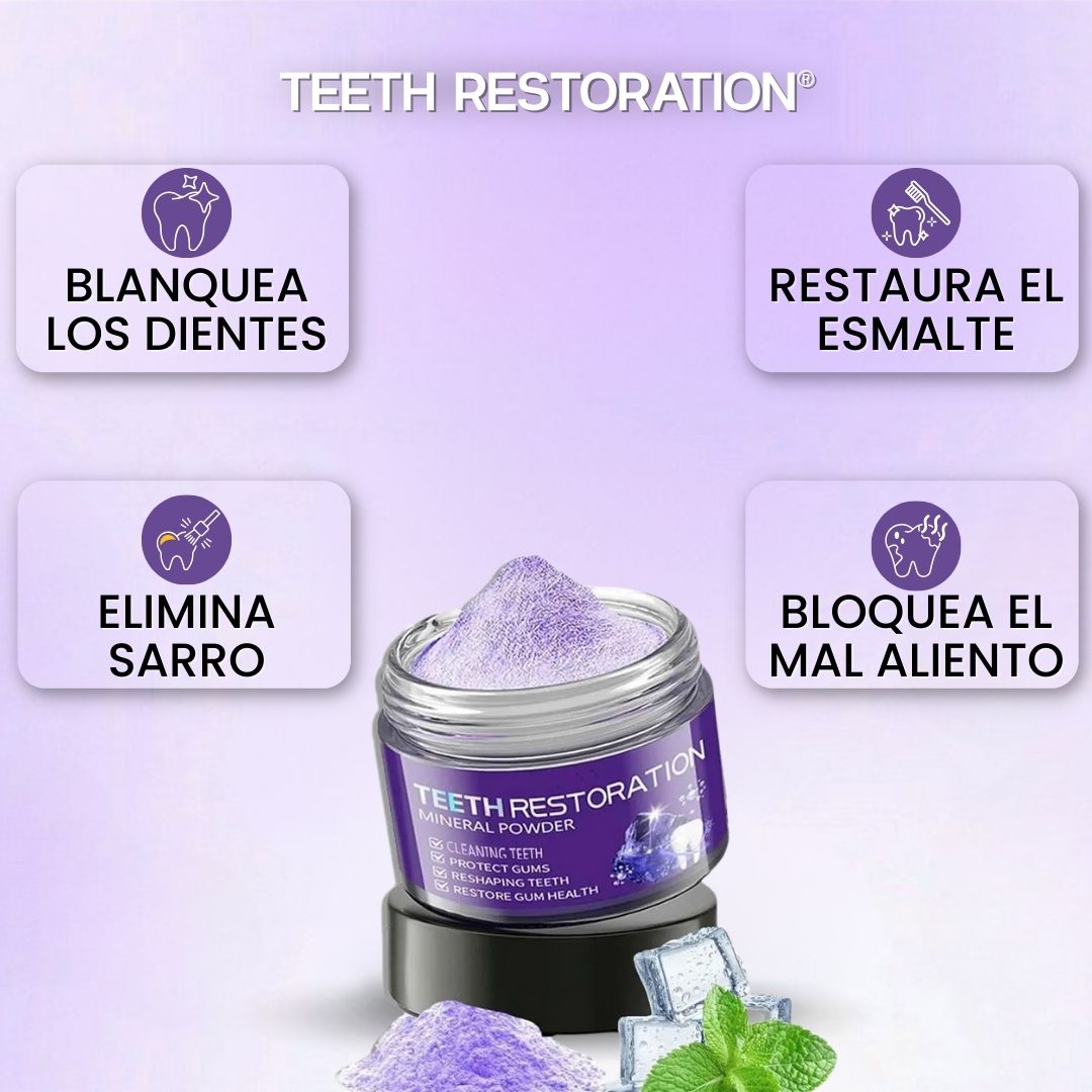 TEETHRESTORATION® (Polvo mineral para restauración dental)