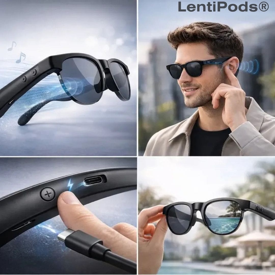 LentiPods® (Gafas De Sol Auriculares Inalámbricos)