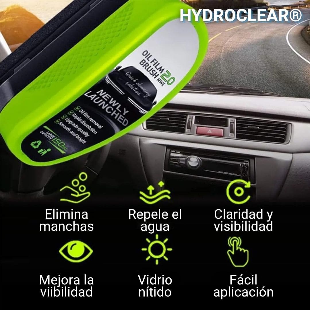 HYDROCLEAR® 2 X 1 (Limpiador Quita Grasa para Parabrisas)