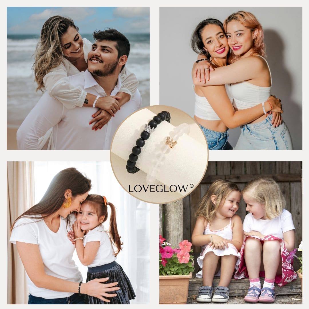 Dúo de LoveGlow® (Brazaletes magnéticos de Corazón luminoso)