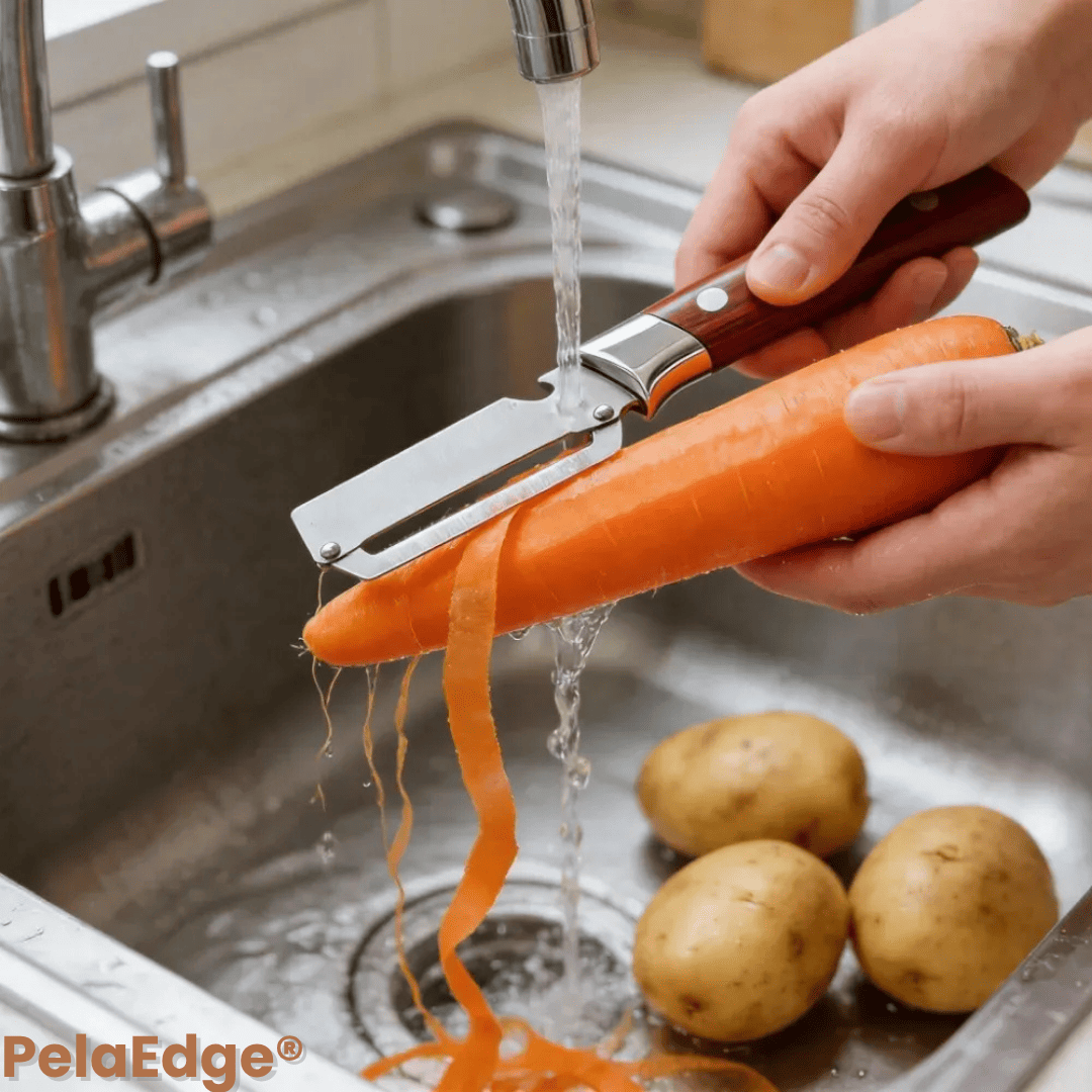 PelaEdge® 2 X 1 (Pelador de verduras con destapador)