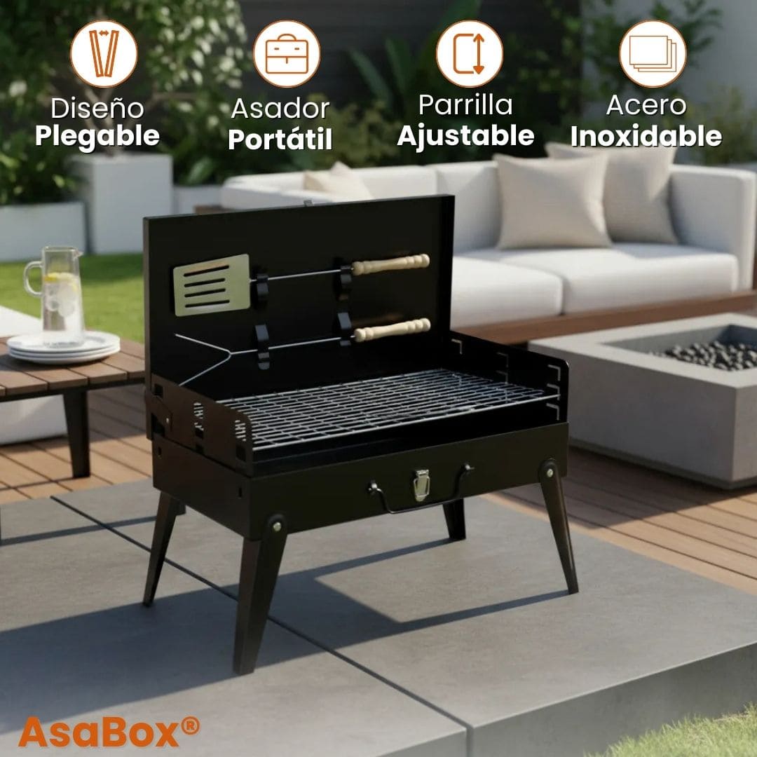 AsaBox® (Parrilla Asador Plegable)