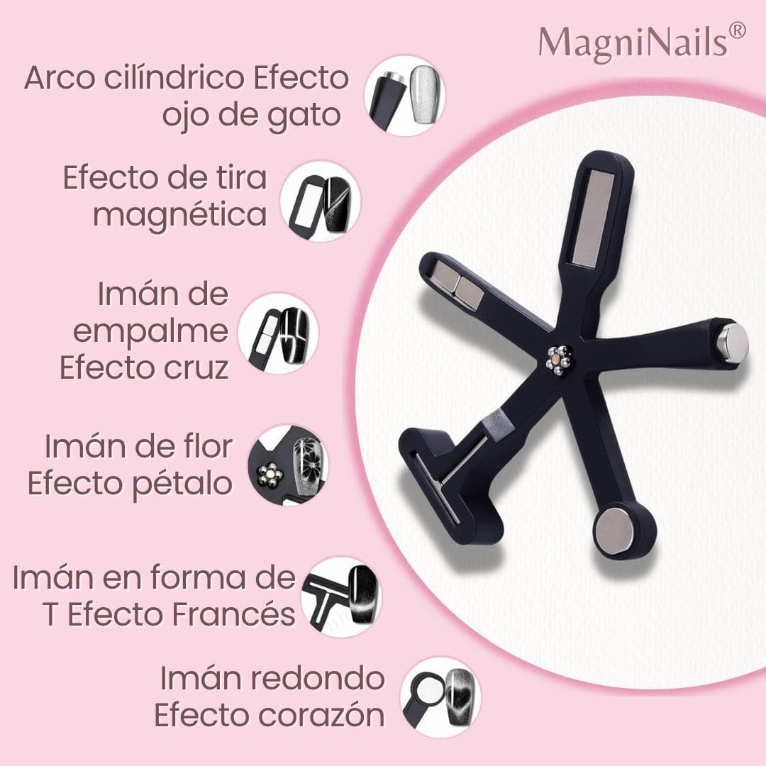 MagniNails® 2 X 1 (Iman 6 En 1 Decoración De Uñas Gel)
