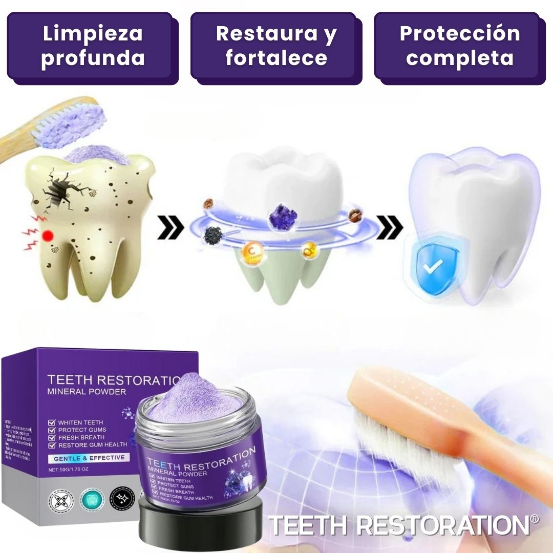 TEETHRESTORATION® (Polvo mineral para restauración dental)