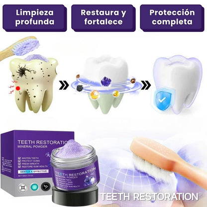 TEETHRESTORATION® (Polvo mineral para restauración dental)