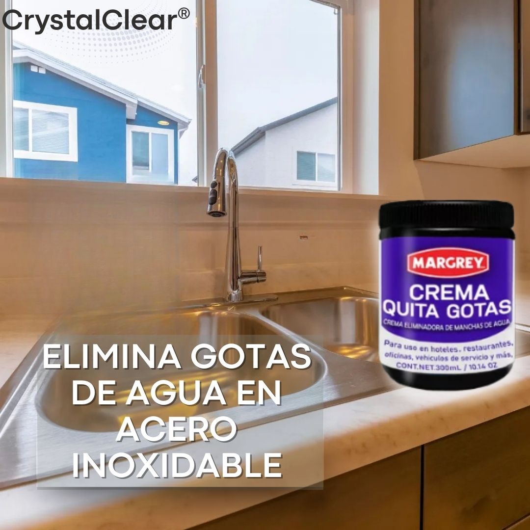2 pz CrystalClear® (Crema quita gotas)