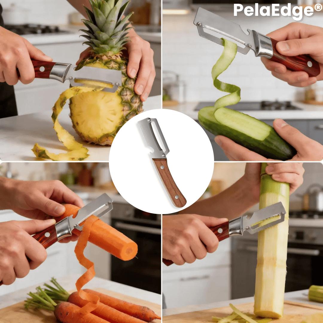 PelaEdge® 2 X 1 (Pelador de verduras con destapador)