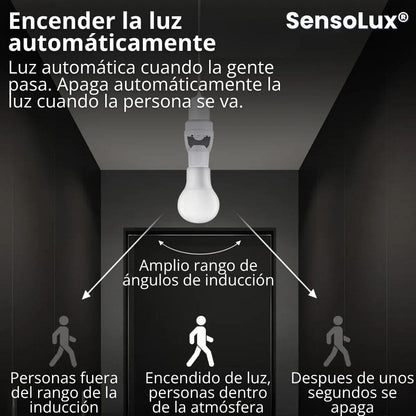 SensoLux® 3Pzs (Socket Con Sensor De Movimiento 360°)