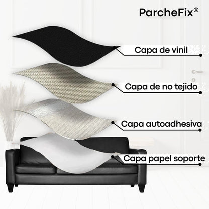 ParcheFix® (Parche de Reparación de Cuero Adherible)