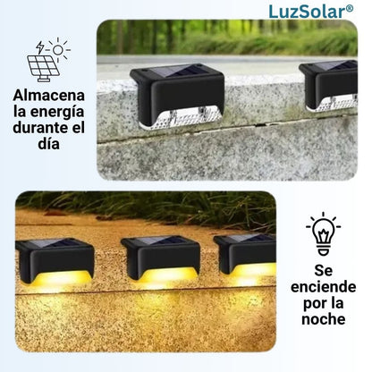 LuzSolar® (Kit de 6pzs lámparas solares para exteriores)