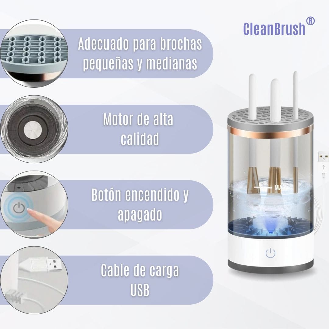 CleanBrush® (Limpiador eléctrico de brochas)