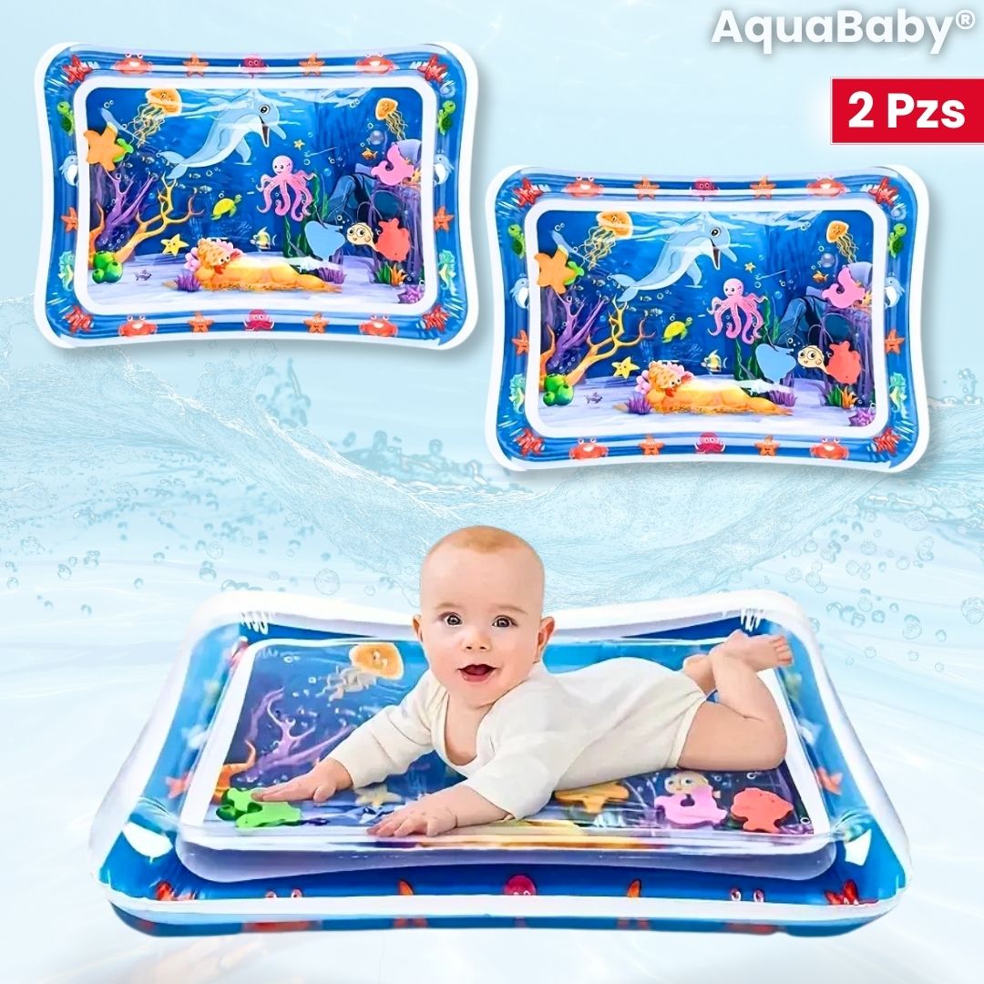 AquaBaby® 2X1 (Tapete de agua para bebés)