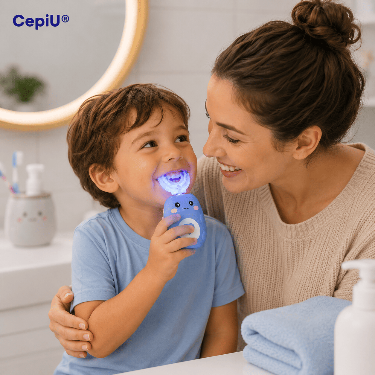 CepiU® (Cepillo Dental Ultrasónico Para Niños Limpieza 360°)