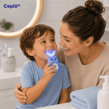 CepiU® (Cepillo Dental Ultrasónico Para Niños Limpieza 360°)