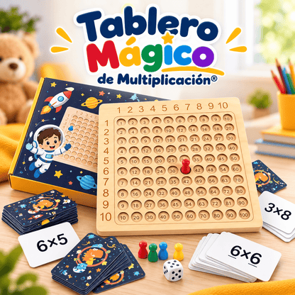 Tablero Mágico de Multiplicación® (Tablero Montessori para niños)