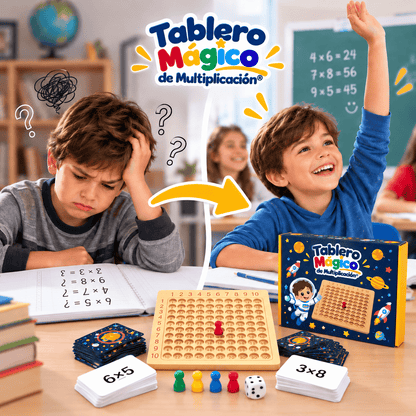 Tablero Mágico de Multiplicación® (Tablero Montessori para niños)