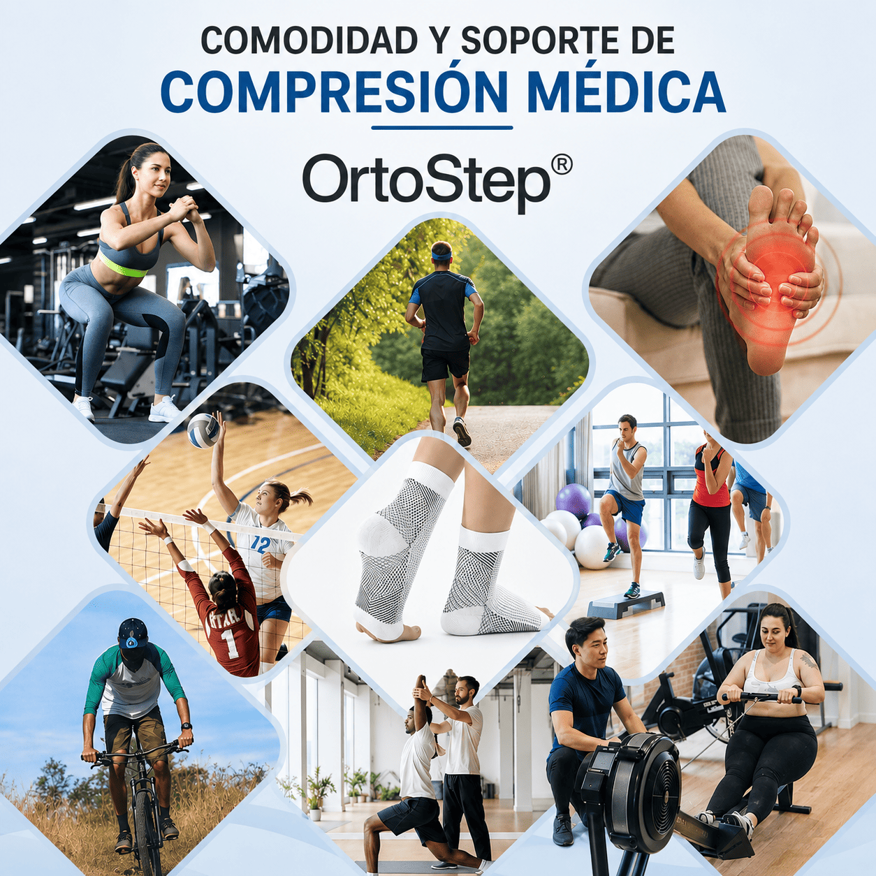 Pack de 3 pares de OrtoStep® (Calcetines de Compresión Ortopédicos)
