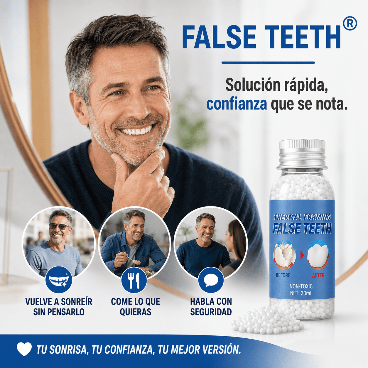 FALSE TEETH® 2X1 (Dientes postizos)