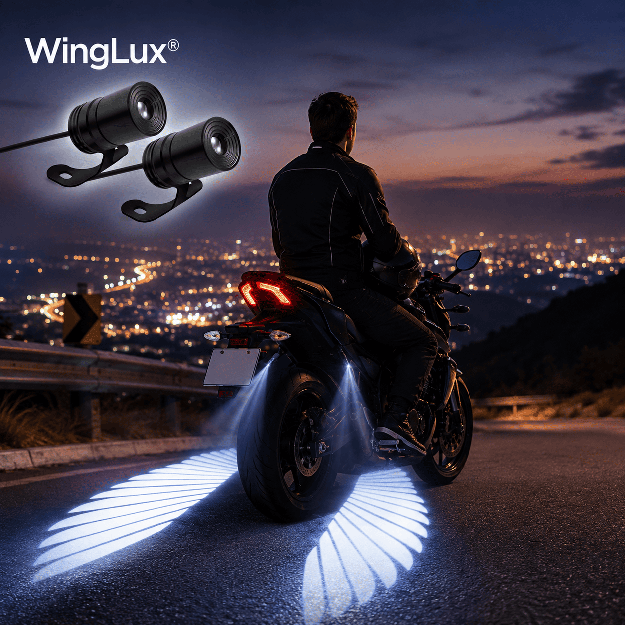 WingLux® (Par de proyectores LED ala de angel)